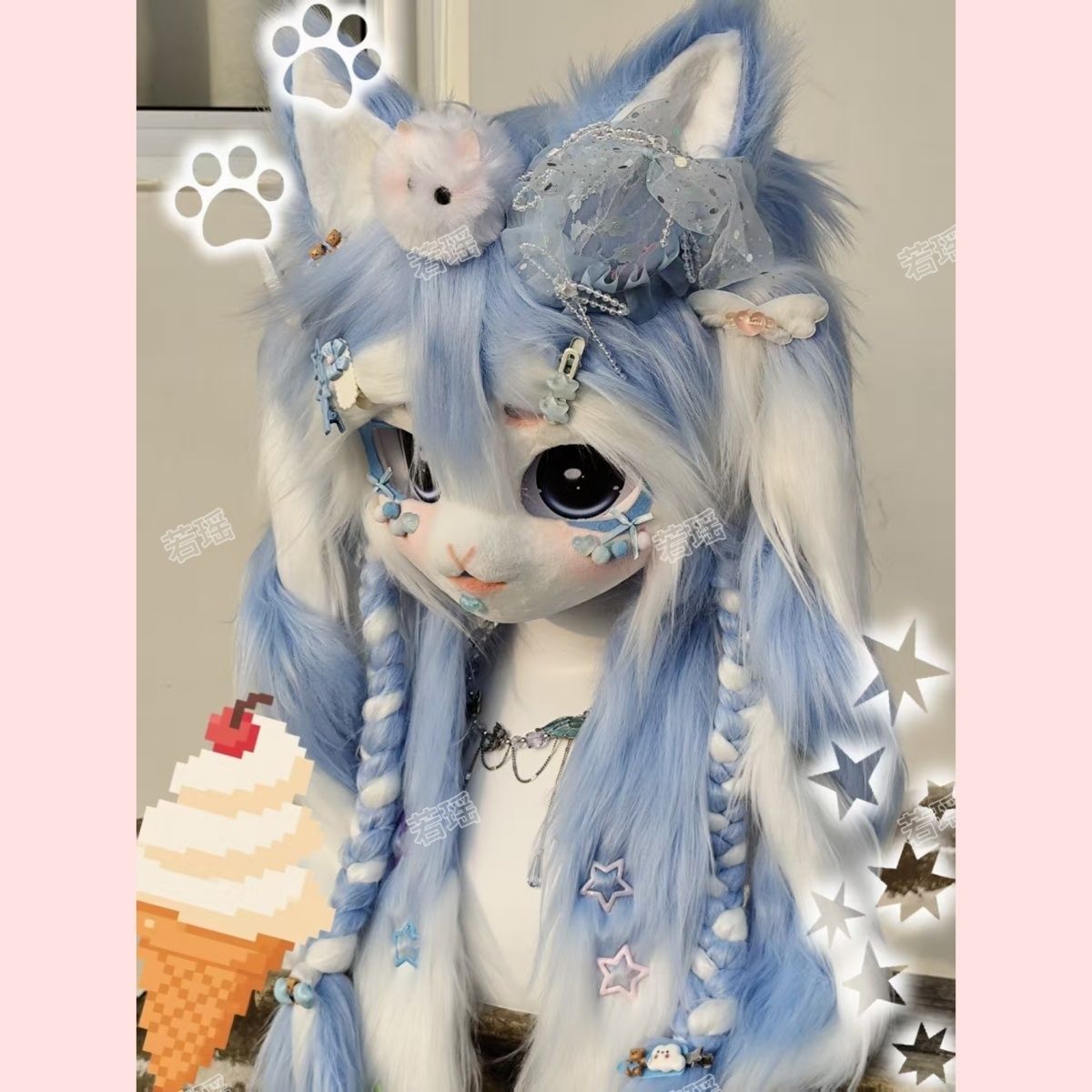 Cosplay Prop Making - Masque en fourrure Kemono pour chat,